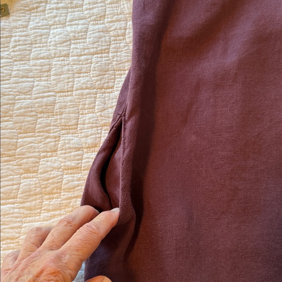 notPERFECTLINEN Plum Shirt Dress - Picture 5 of 5